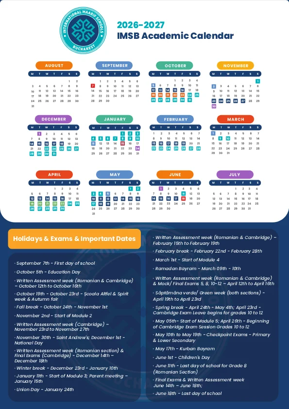 Academic Calendar